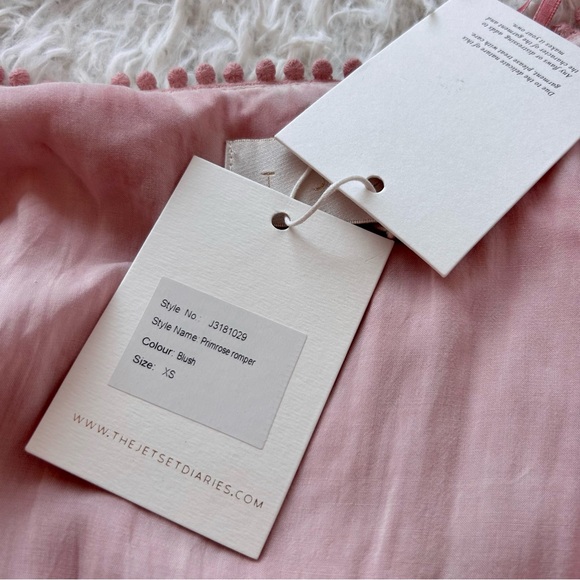The Jetset Diaries - Primrose Romper Blush Pink XS - Picture 6 of 7